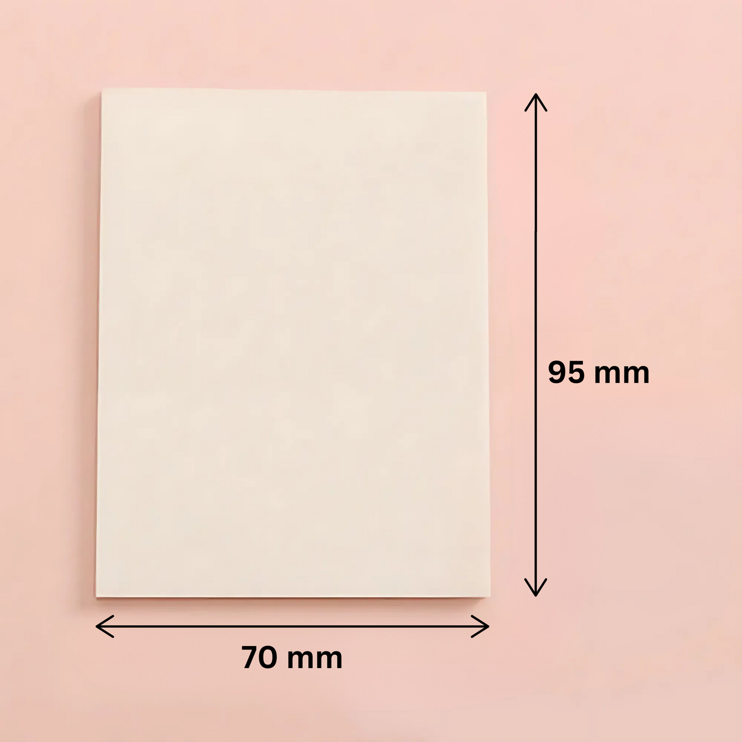 Transparent sticky notes for books – clear reusable sticky notes for annotating without covering text - measurements 70x90mm
